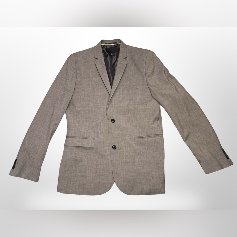 H&M Men's Light Gray Slim Fit Suit